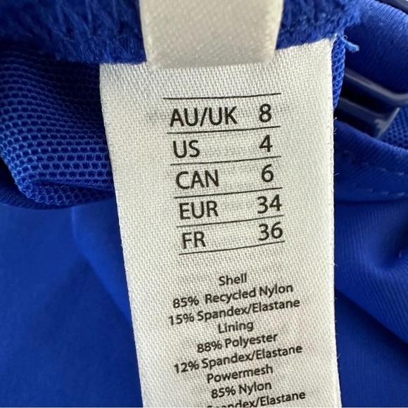 Sea Level Australia size US 4 Royal Blue Frill Ruffle One Piece Swimsuit Swim - Picture 5 of 6